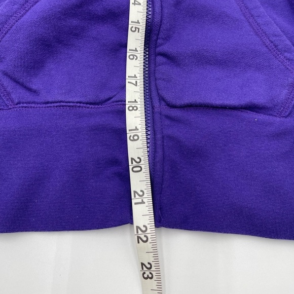 Nike Sportswear Hoodie Womens Medium Purple Swoosh Full Zip Hooded Sweatshirt - Picture 8 of 9